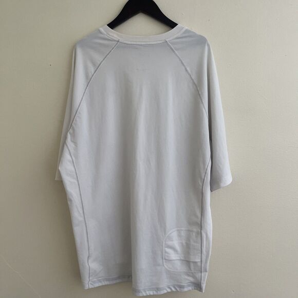 COOLIBAR Coolibar Men's Hightide Short Sleeve Swim Shirt UPF 50+, White- XL - Picture 7 of 10